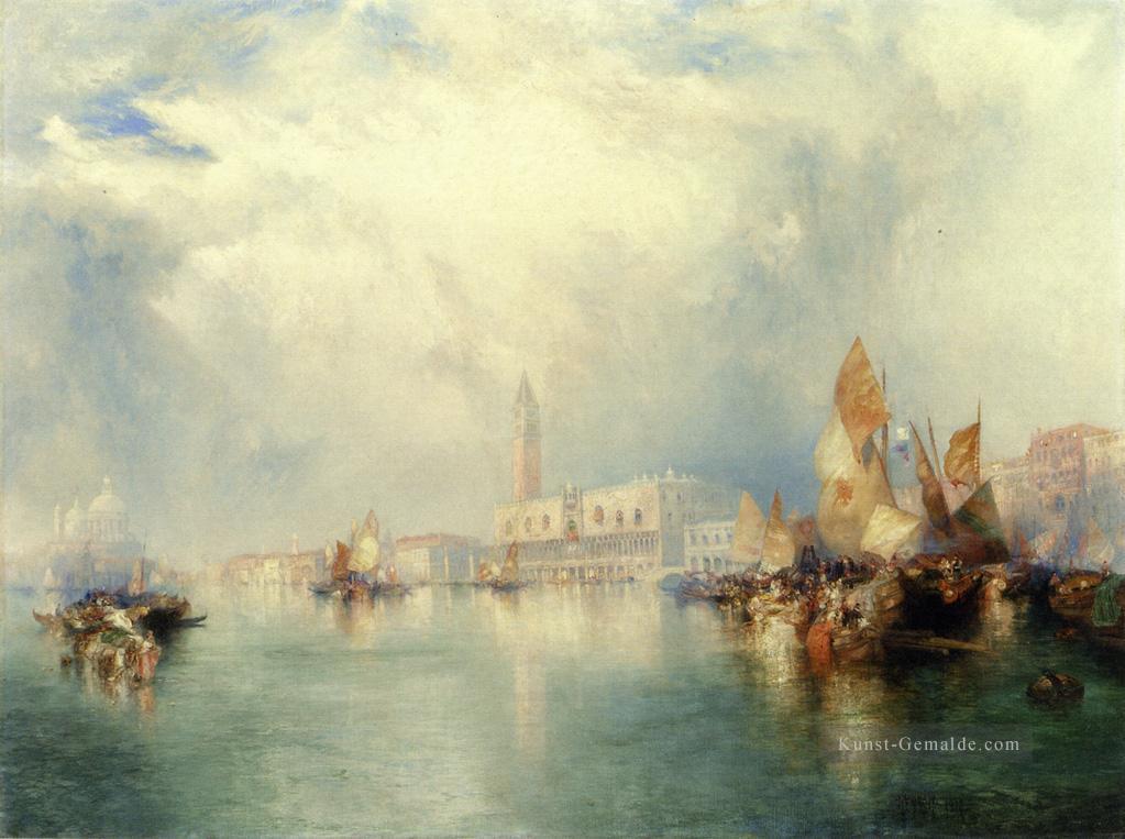 Venedig Grand Canal Seestück Thomas Moran Ölgemälde